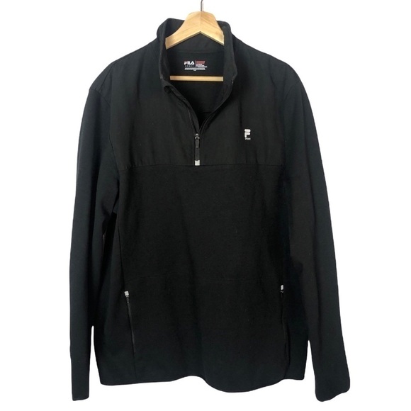 Fila Sport Quarter Zip Pullover Athletic Jacket XL - Picture 1 of 6